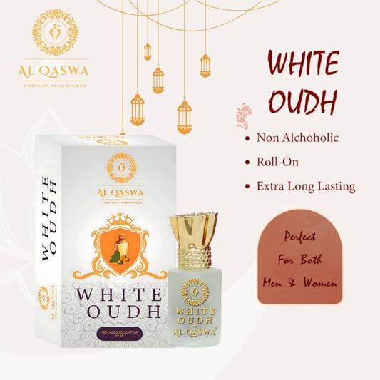 White Oudh | Al Qaswa | 12ML | LONG-LASTING | ALCOHOL-FREE