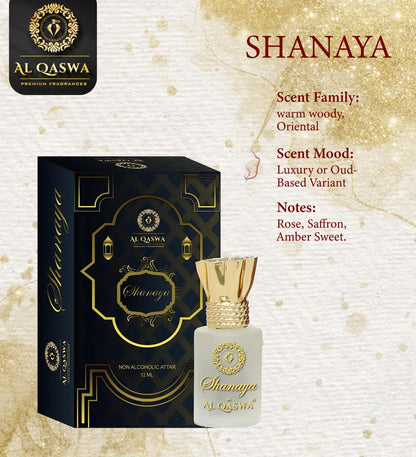 Al Qaswa Shanaya | 12ML | LONG-LASTING | ALCOHOL-FREE