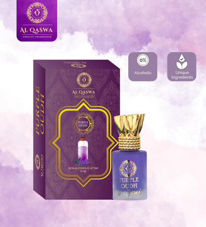 Purple Oudh | Al Qaswa | 12ML | LONG-LASTING | ALCOHOL-FREE