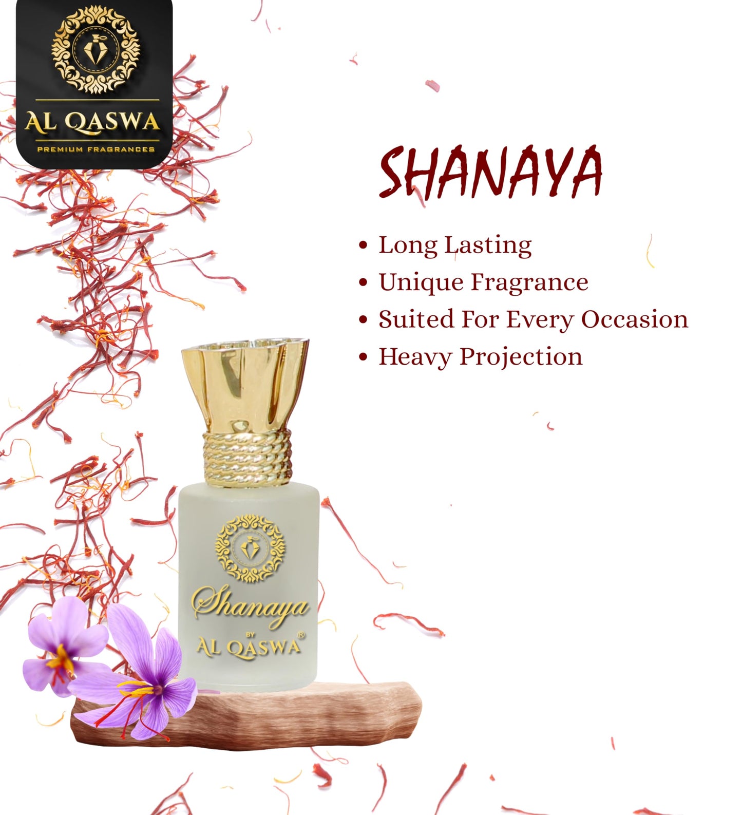 Al Qaswa Shanaya | 12ML | LONG-LASTING | ALCOHOL-FREE